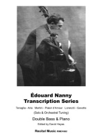 Wonderful image of French composer and bassis Edouard Nanny, with athe same image superimposed.