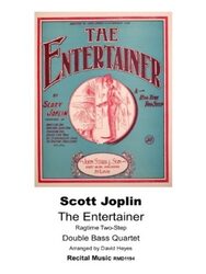 The Entertainer for Double Bass Quartet