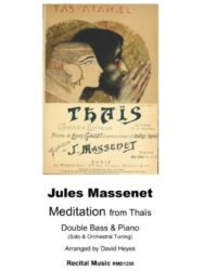 Meditation from Thaïs for Double Bass and Piano
