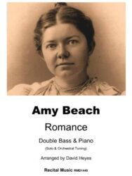 Romance Op 23 arr. Double Bass and Piano