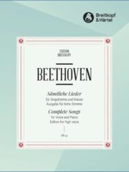 Beethoven Complete Songs for High Voice and Piano Breitkopf and Hartel edition number EB34