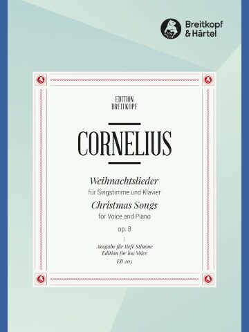 Christmas Songs Op. 8 for Low Voice and Piano