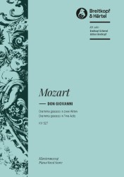 Don Giovanni K. 527 Vocal Score