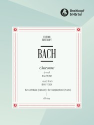 Chaconne from the Partita II in D minor BWV 1004