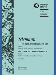 “I know that my redeemer liveth” TWV 1:877