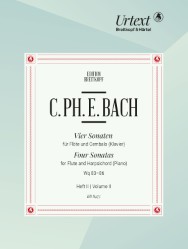 4 Sonatas for Flute Vol. 2: in G major Wq 85, in G major Wq 86
