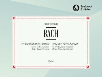 371 Four-Part Chorales for One Keyboard Instrument