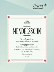 String Quintets Op. 18 MWV R 21, [Op. 87] MWV R 33