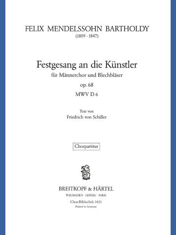 Festgesang an die Künstler Op. 68 MWV D 6