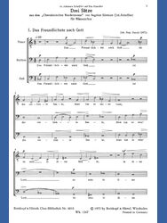 3 Sätze aus dem “Cherubinischischen Wandersmann”