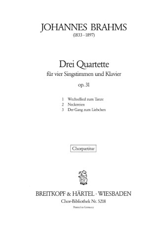 3 Quartets Op. 31