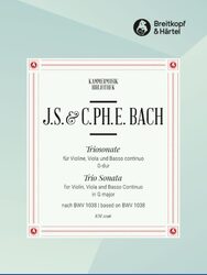 Trio Sonata in G major based on BWV 1038