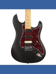 PJD Woodford Standard Plus HSS Electric Guitar in Midnight Black