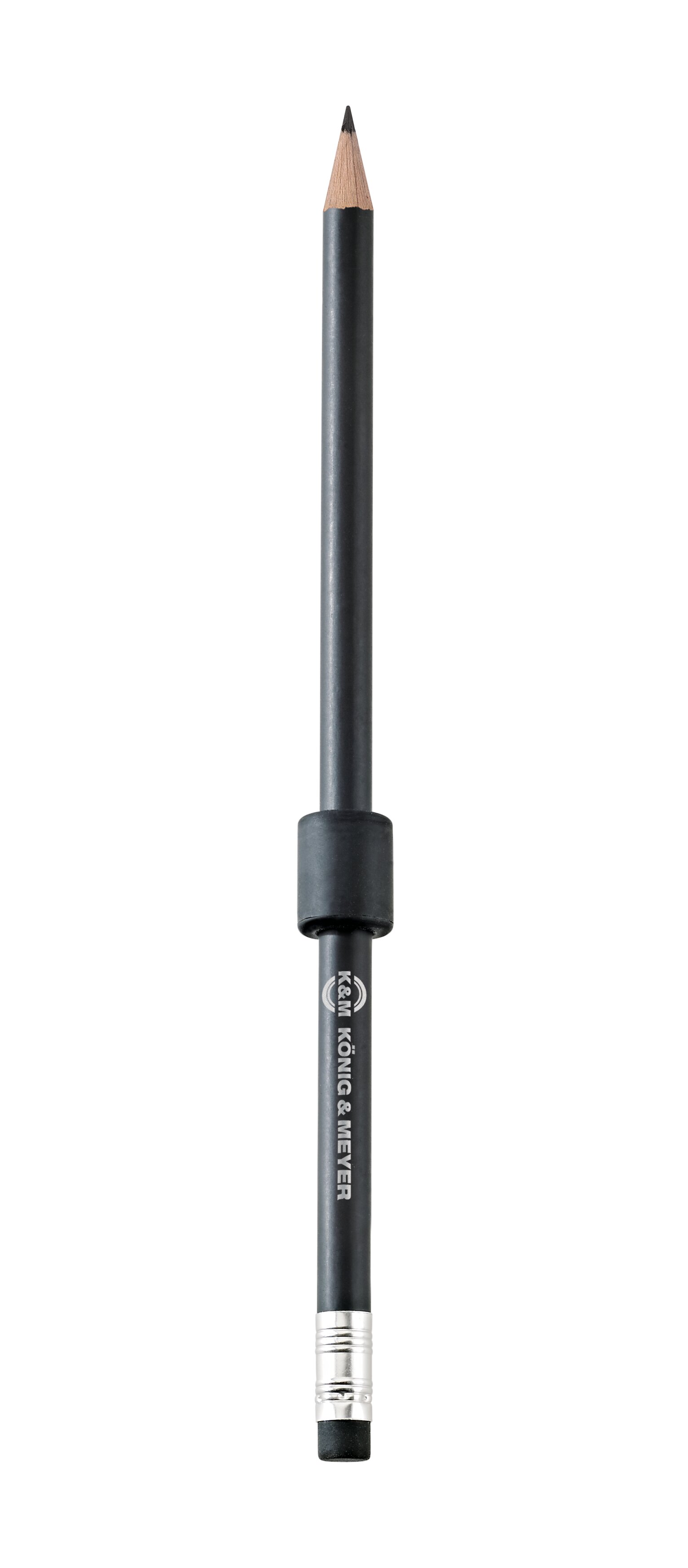 This image is of a pencil with a magnetic band to enable the pencil to attach to music stands. The manufacturer is listed and Konig and Meyer, who are a renoned German manufacturer of music related equipment.
