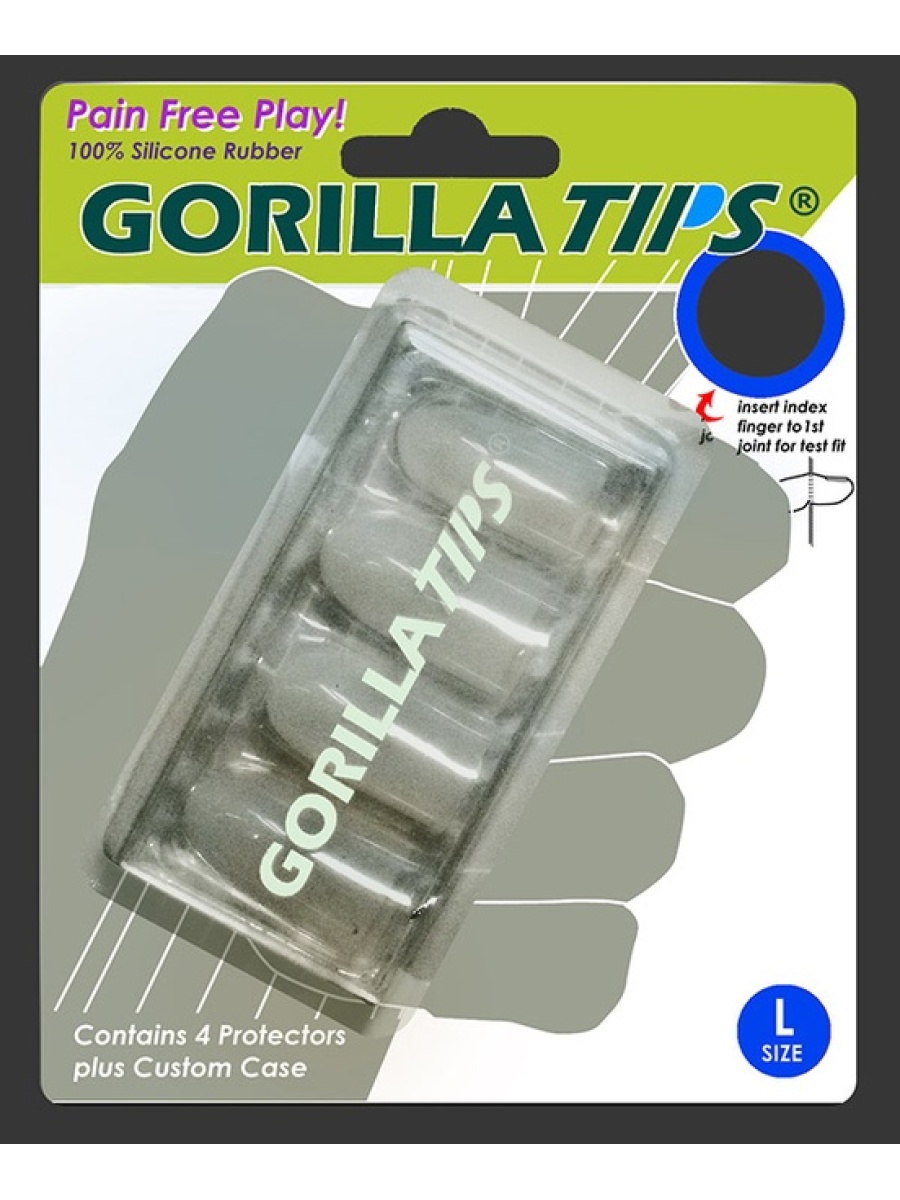 Gorilla Tips Clear Fingertip Protectors - Large