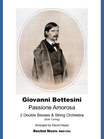 Portrait of Giovannu Bottesini by an anonymous painter, used on the cover of a pieces of music by Bottesini called Passione Amorosa published by Recital Music RM1594.