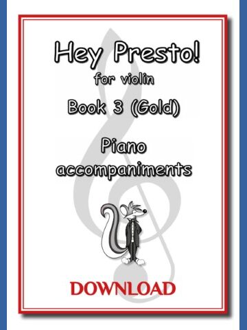 Hey Presto! for Violin Book 3 Piano Accompaniments