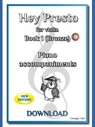 Hey Presto! for Violin Book 1 Piano Accompaniments