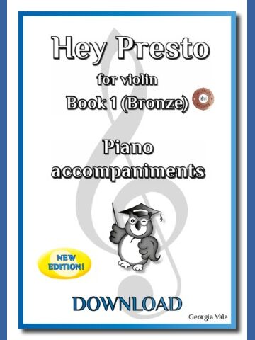 Hey Presto! for Violin Book 1 Piano Accompaniments