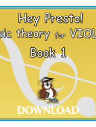 Hey Presto! Music Theory for Violin Book 1