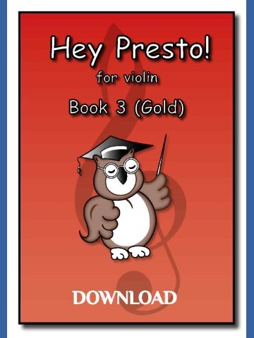 Hey Presto! for Violin Book 3 Gold