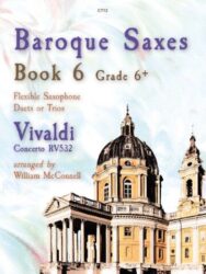 Image of the Gesuati Saint Mary of The Rosary is used for the music publication Baroque Saxes Book 6. The catalogue number on the cover ids C712.