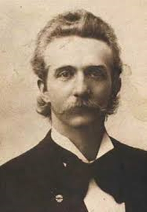 Sepia image of the composer Anton Hegner