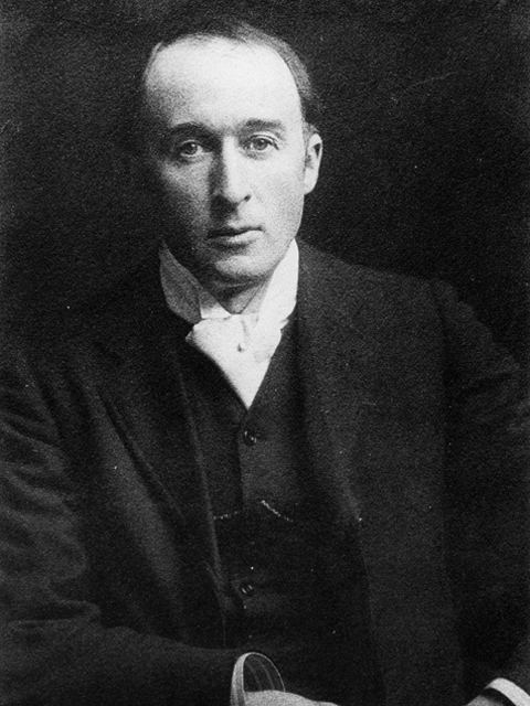 Black and white image of British composer Frederick Delius