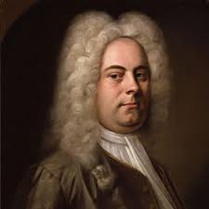 Image is a portrait of George Handel