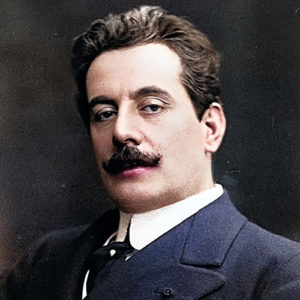 Picture of famous Italian composer Giacomo Puccini