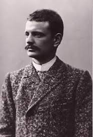 Black and white image of Finnish composer Jean Sibelius