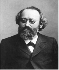 Black and white image of the composer Max Bruch, taken from the cover of the Recital Music publication Kol Nidrei