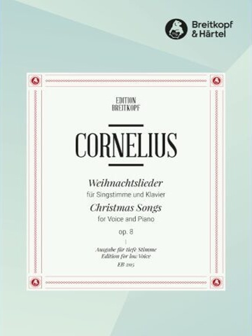 Christmas Songs Op. 8 Low Voice and Piano