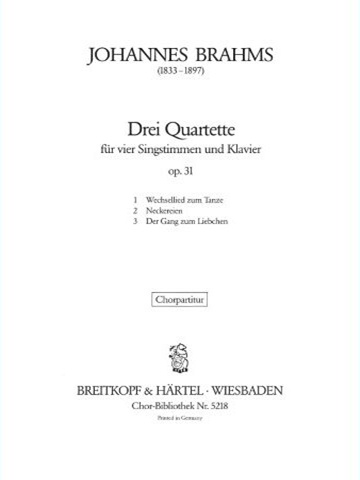 3 Quartets Op. 31