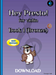 Hey Presto! for Violin Book 1 Bronze