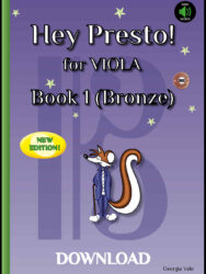 Hey Presto! for Viola Book 1 Audio Files