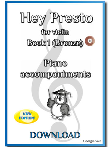 Hey Presto! for Violin Book 1 Piano Accompaniments