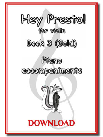 Hey Presto! for Violin Book 3 Piano Accompaniments
