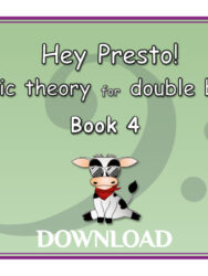 Hey Presto! Music Theory for Double Bass Book 4