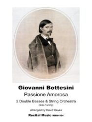 Portrait of Giovannu Bottesini by an anonymous painter, used on the cover of a pieces of music by Bottesini called Passione Amorosa published by Recital Music RM1594.