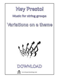 Music for strings groups - Variations on a theme