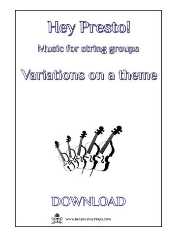 Music for strings groups - Variations on a theme