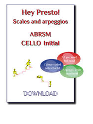 Hey Presto! Scales & Arpeggios ABRSM Cello Initial Grade