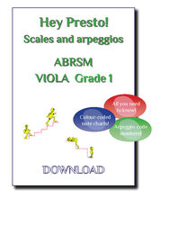 Hey Presto! Scales & Arpeggios ABRSM Viola Grade 1