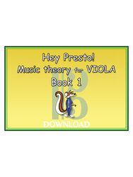 Hey Presto! Music Theory for Viola Book 1