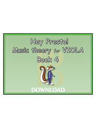 Hey Presto! Music Theory for Viola Book 4