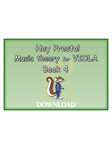 Hey Presto! Music Theory for Viola Book 4