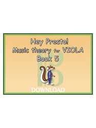 Hey Presto! Music Theory for Viola Book 5