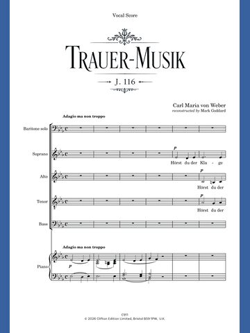 Trauer-Musik (Vocal Score) 1 C911