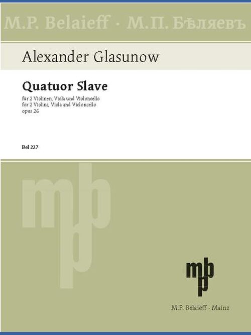 String Quartet No. 3 op. 26 in G major 1 BEL 227 Glasunow5B6485D